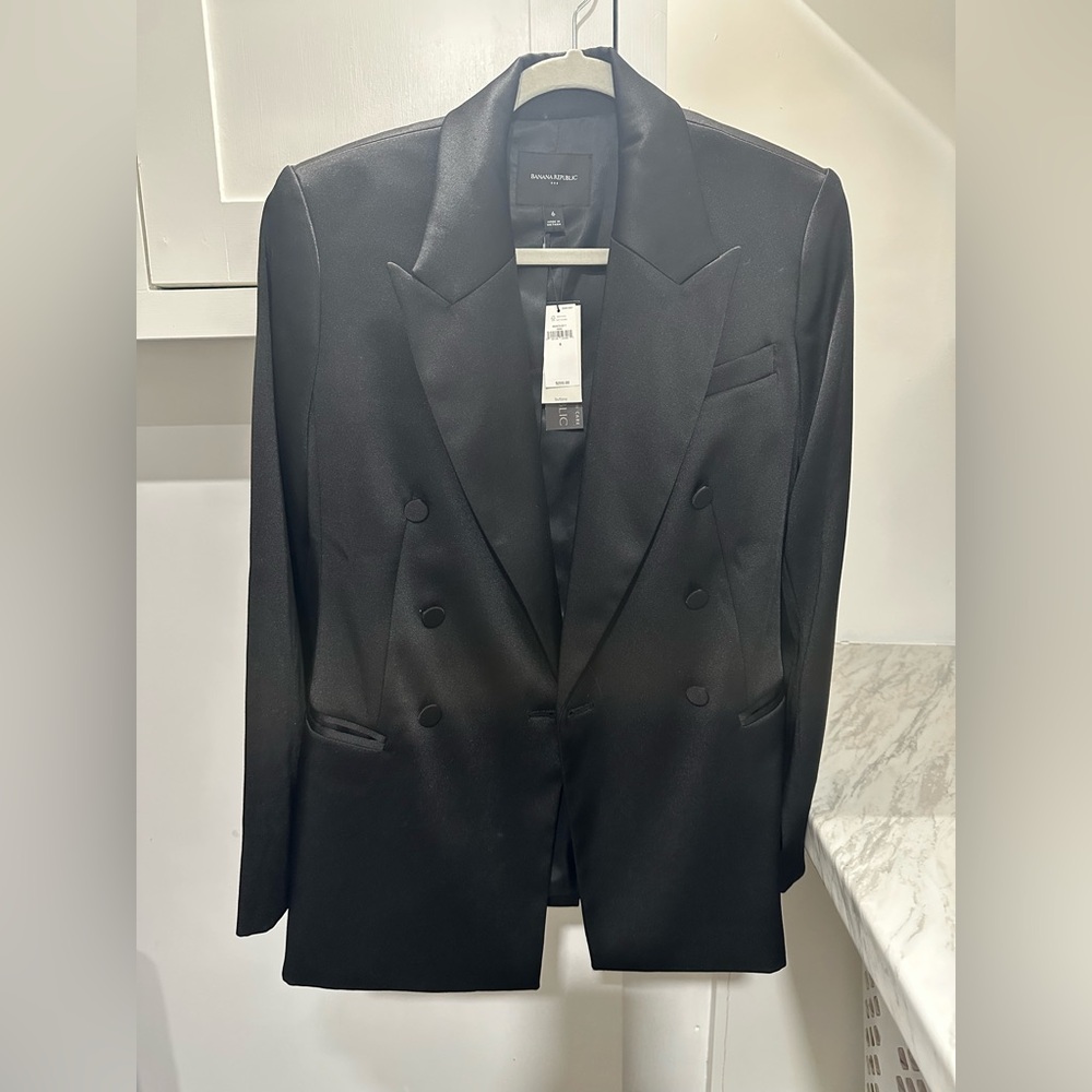 Banana Republic Elegant Black Suit Jacket